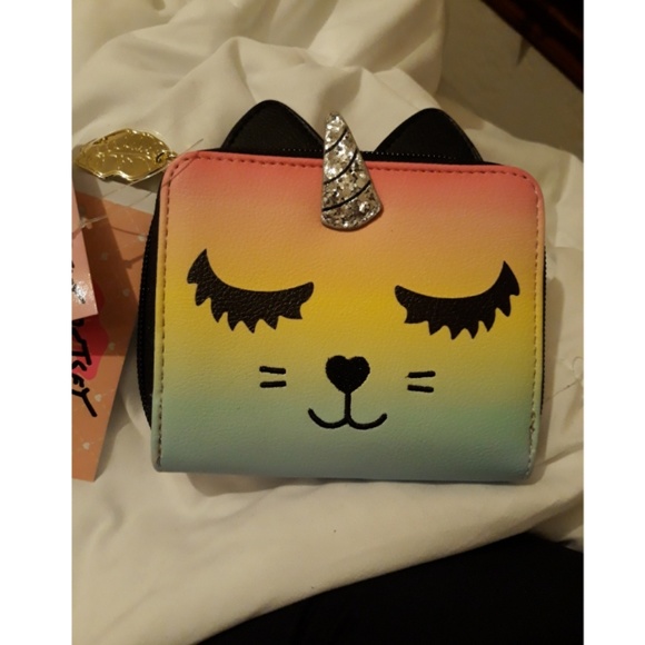 Betsey Johnson Handbags - NWT Betsey Johnson caticorn zip wallet